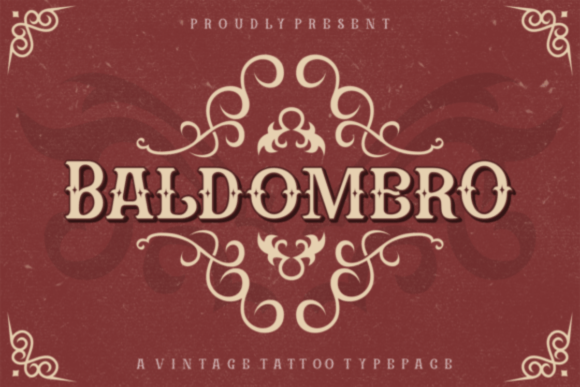Baldomero: A Vintage Tattoo Typeface for Bold Editorial Design