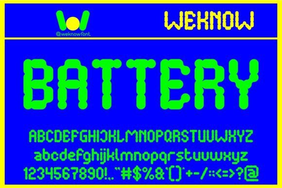 Battery: A Futuristic Display Font for Bold Editorial Designs