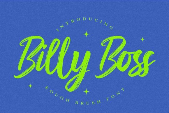 Billy Boss Font for Handmade Creations and Branding