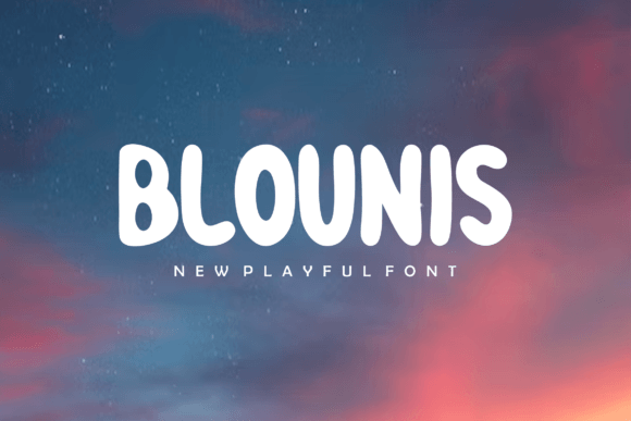 Blounis: A Bold and Modern Display Font for Web Design