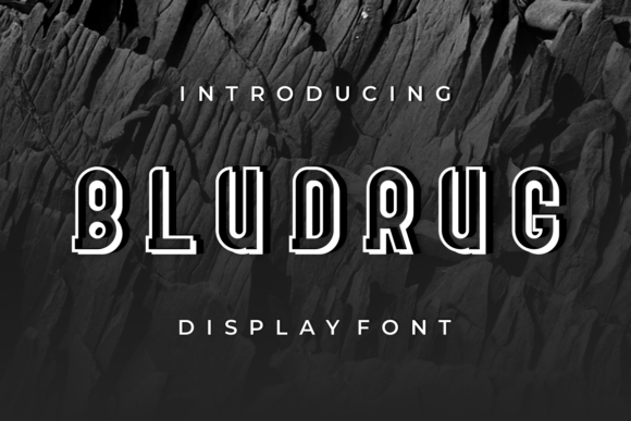 Bludrug: A Bold Display Font for Digital Branding