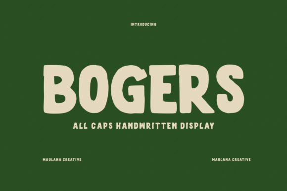 Bogers Font for Handmade Creations and Vintage-Inspired Design