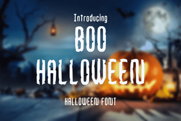 Boo Halloween Font for Spooky Editorial Designs