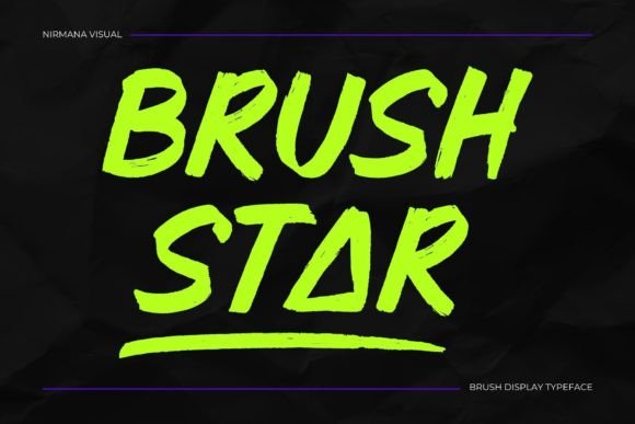 Brush Star Font for Professional Branding and Modern Design