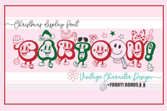 Christmas Cartoon Font for Festive Branding and Holiday Design