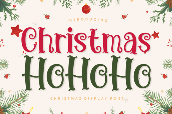 Christmas Ho Ho Ho Font for Festive Branding and Design