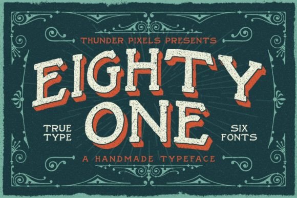 Eighty One: A Vintage Font That Elevates Branding