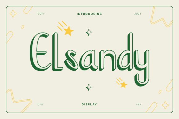 Elsandy: A Fresh Handwritten Display Font for Modern Design
