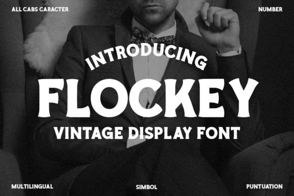 Flockey Font for Vintage Branding and Creative Projects