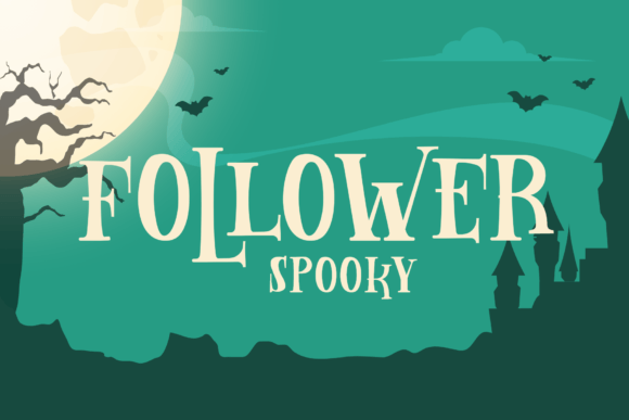 Follower Spooky Font for Halloween-Themed Web Design