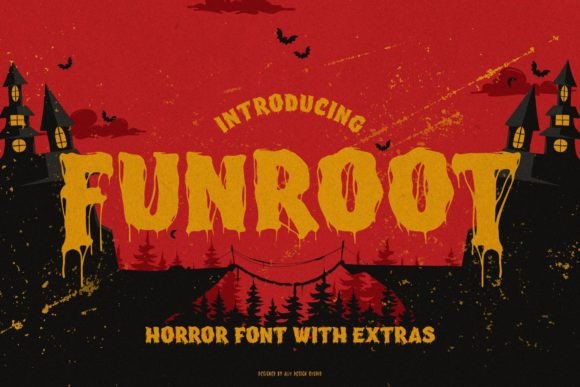Funroot: A Spooky Yet Stylish Display Font for Halloween Campaigns