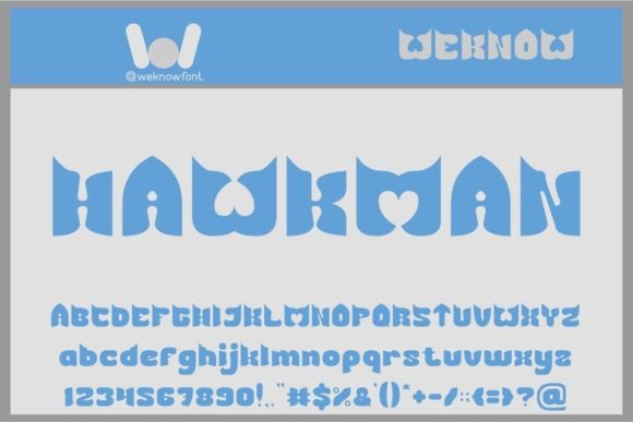 Hawkman: A Whimsical Font for Memorable Branding