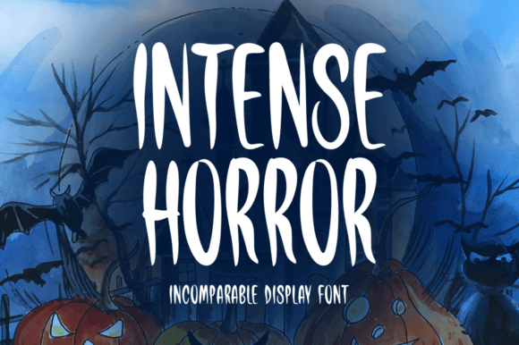 Intense Horror: A Halloween-Inspired Display Font for Creative Projects
