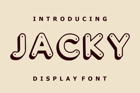 Jacky: A Bold Display Font for Polished Branding
