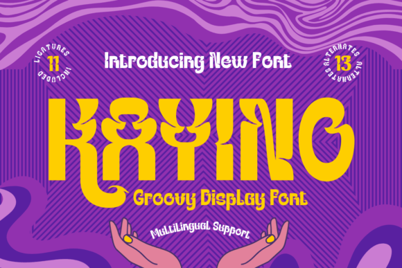 Kayino Font for Bold and Groovy Campaign Designs
