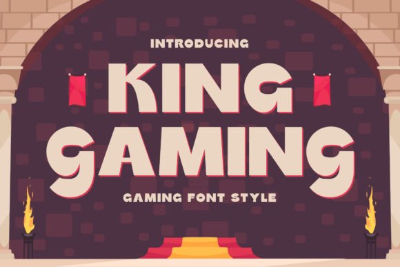 King Gaming Font for Adventure-Themed Design Projects