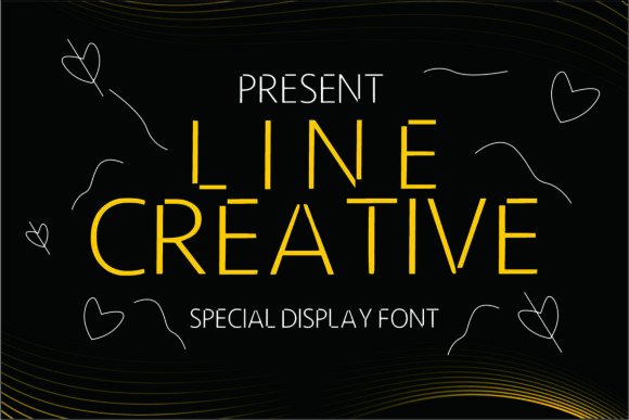 Line Creative: A Modern Display Font for Professional Branding