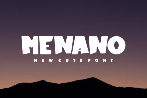 Menano: A Chubby Display Font for Modern Branding and Campaigns