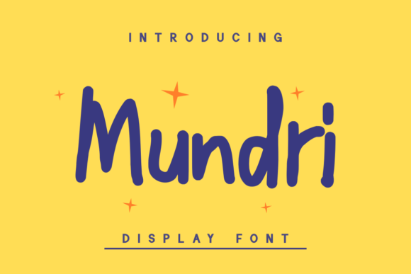 Mundri: A Playful Display Font for Modern Editorial Design