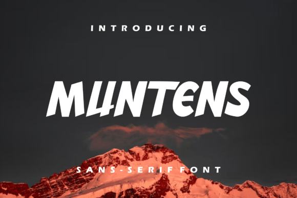 Muntens: A Modern Display Font for Elegant Editorial Design