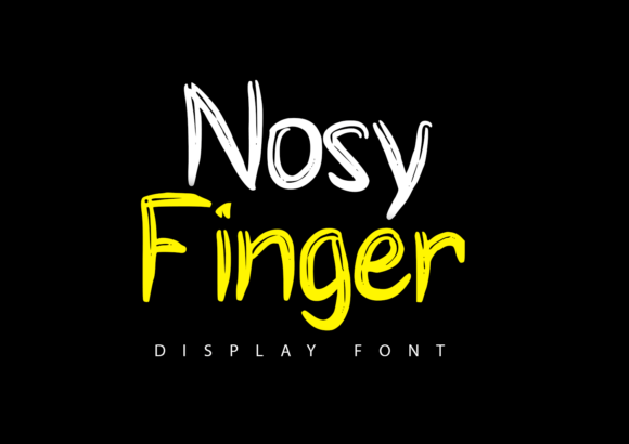 Nosy Finger Display Font for Bold Branding and Visual Impact