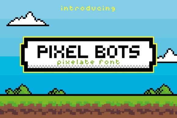 Pixel Bots Font for Retro-Inspired Branding