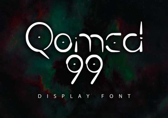 Qomed 99: A Cool Space-Inspired Font for Creative Makers