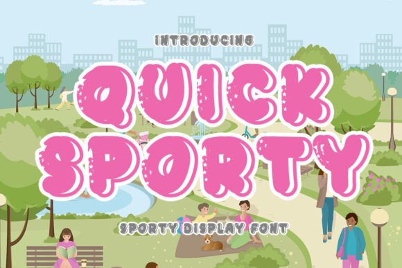 Quick Sporty: A Fresh Display Font for Business Branding
