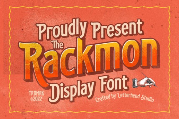 Rackmon: A Vintage Display Font for Timeless Branding
