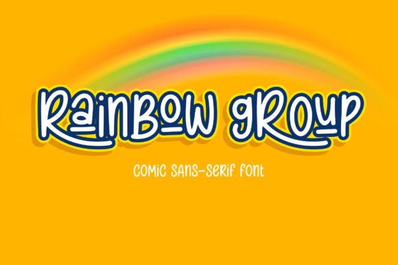 Rainbow Group: A Retro Display Font for Bold Branding