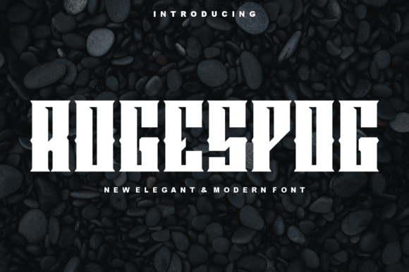 Rogespog: A Modern Display Font for Bold Branding