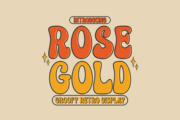Rose Gold Font for Vintage-Inspired Design