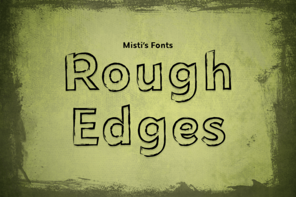 Rough Edges Font for Spooky Seasonal Designs