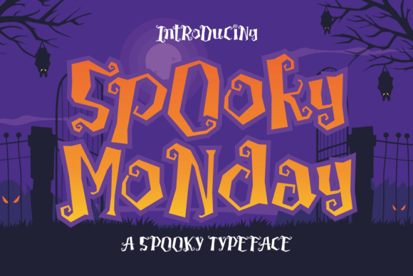 Spooky Monday Font for Halloween Branding and Spooky Vibes