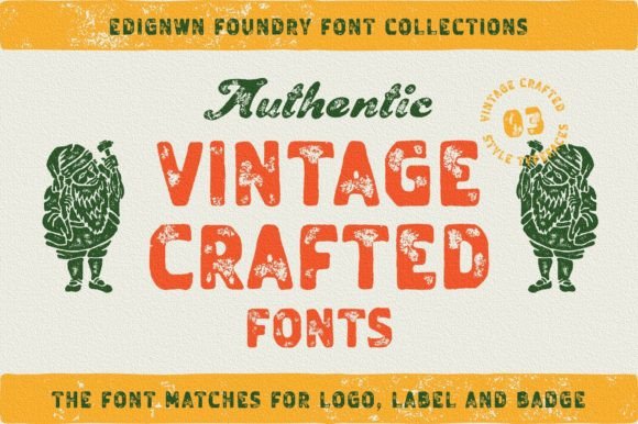 Vintage Crafted Font for Bold Branding and Dynamic Design