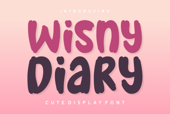 Wisny Diary: A Whimsical Display Font for Creative Branding
